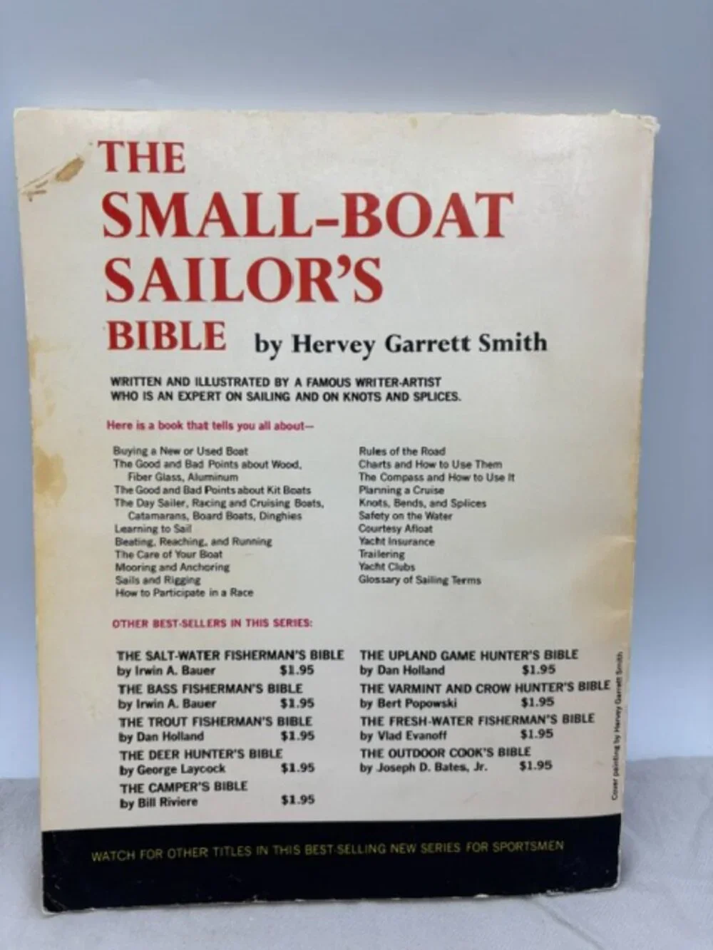 Small Boat Sailer's Bible By Hervey Garrett Smith 1964 Trade-P